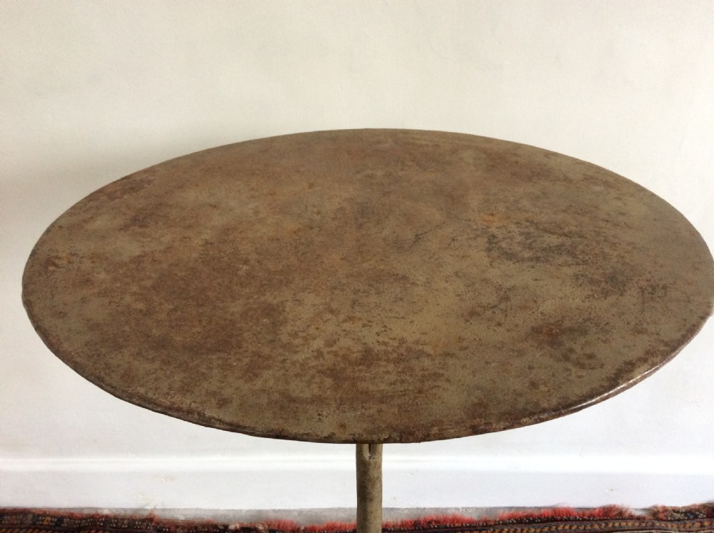 A French iron gueridon side table  View X