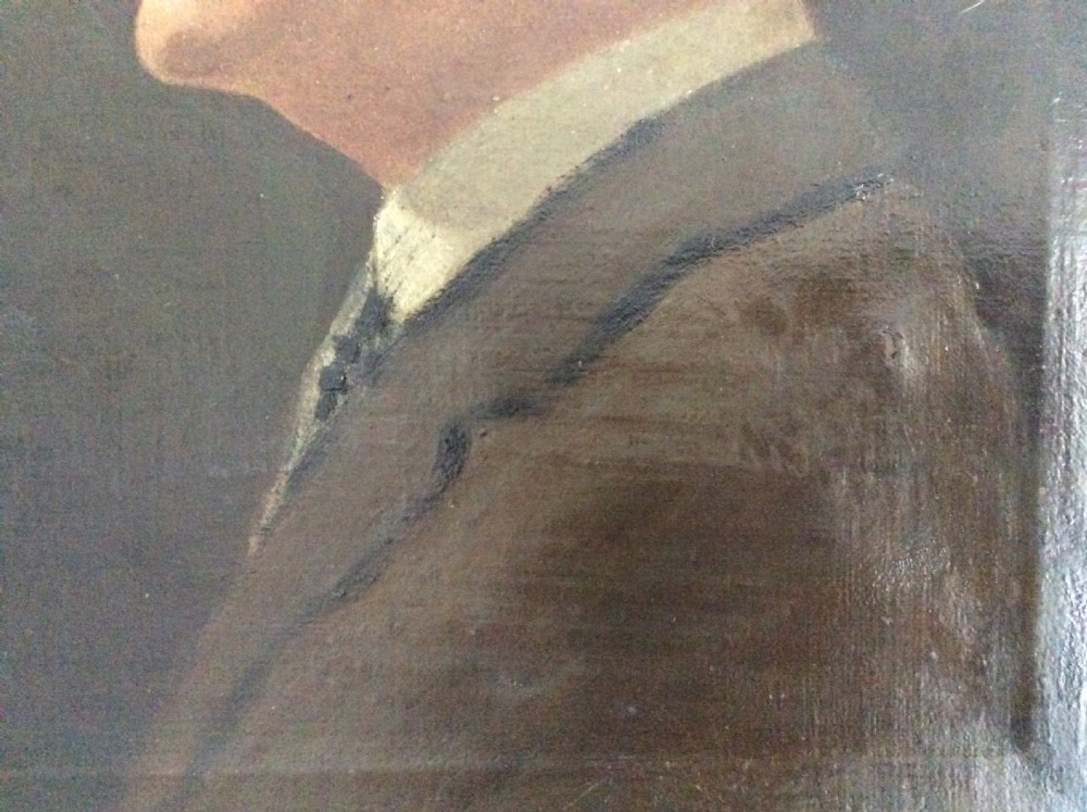 An oil on canvas portrait of a distinguished gentleman View IV