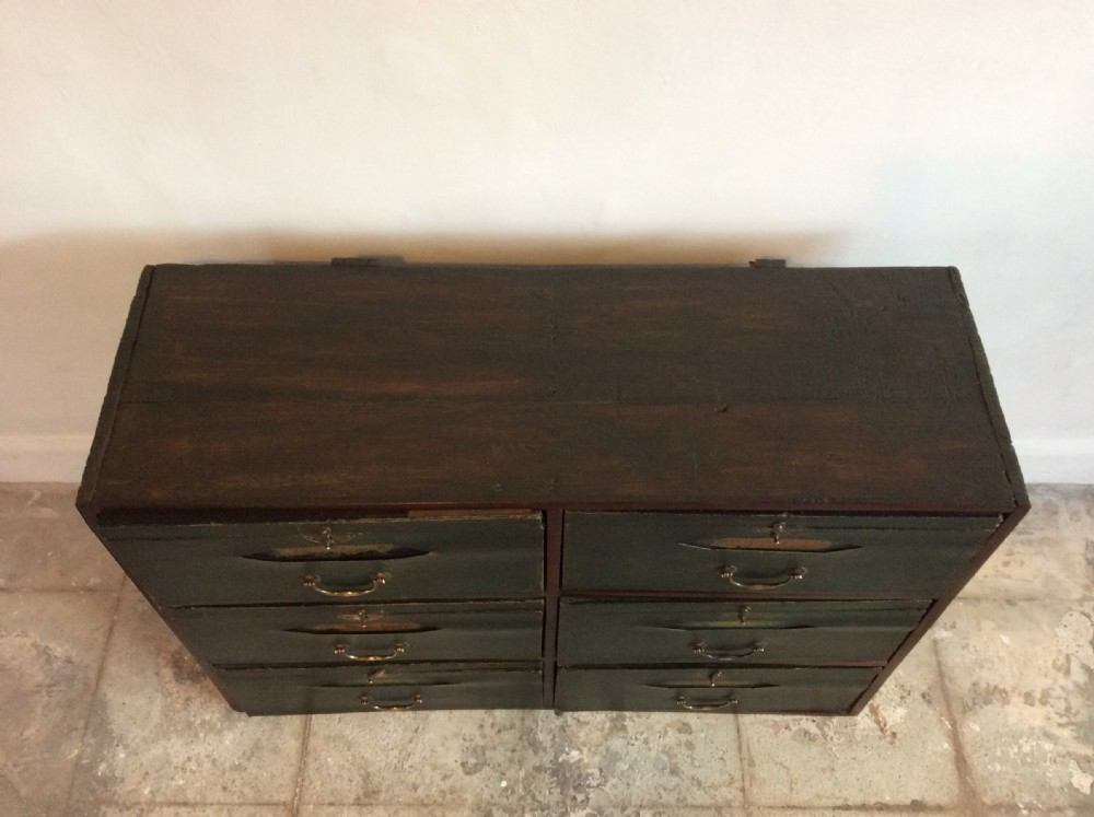 A six section cartonnier bank of drawers View VIII