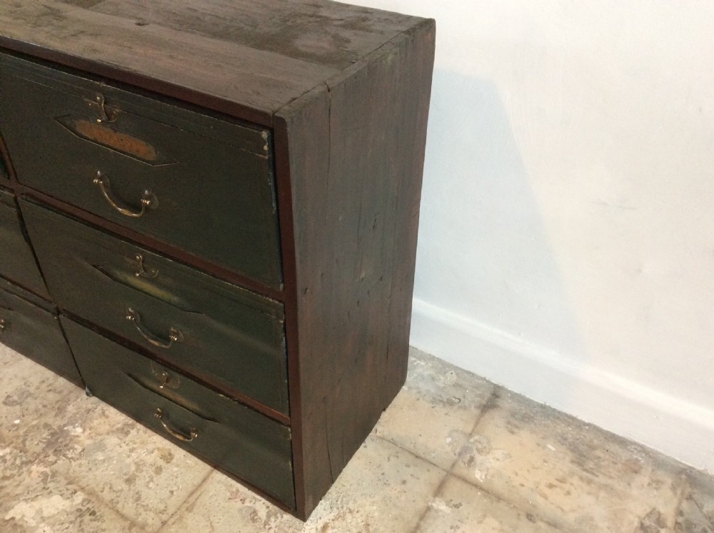 A six section cartonnier bank of drawers View IX