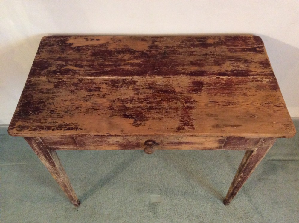 A small French painted table View V