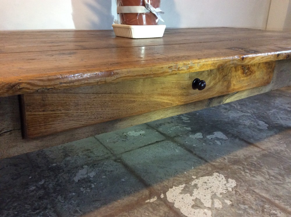 A large French farmhouse coffee table View IV
