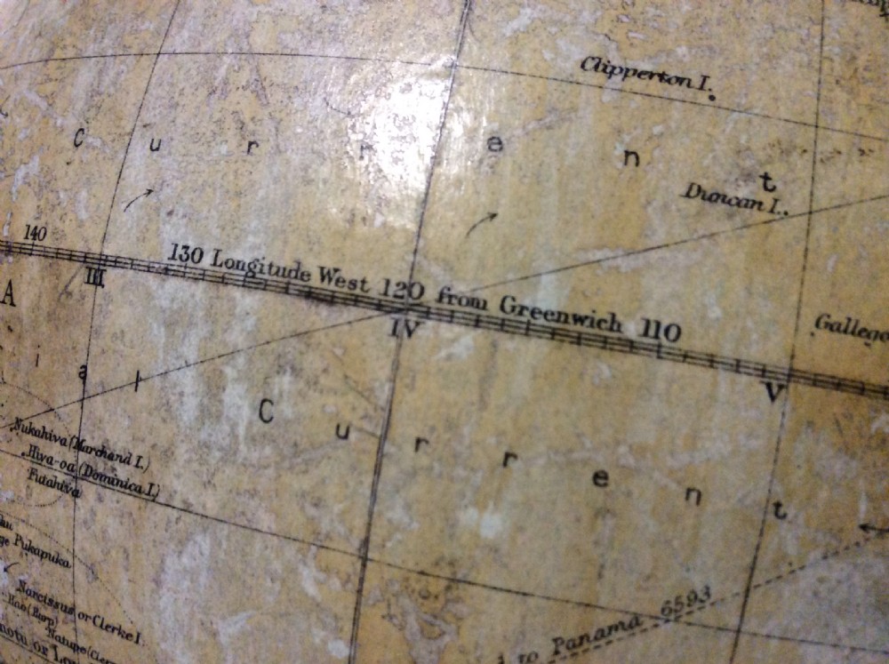 A Philips 8 inch British empire globe View X