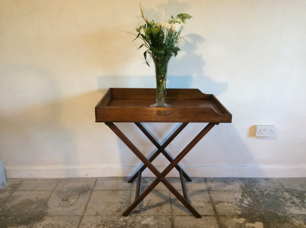 A 19thC Butlers tray on stand View II