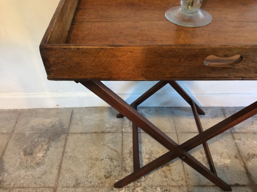 A 19thC Butlers tray on stand View III