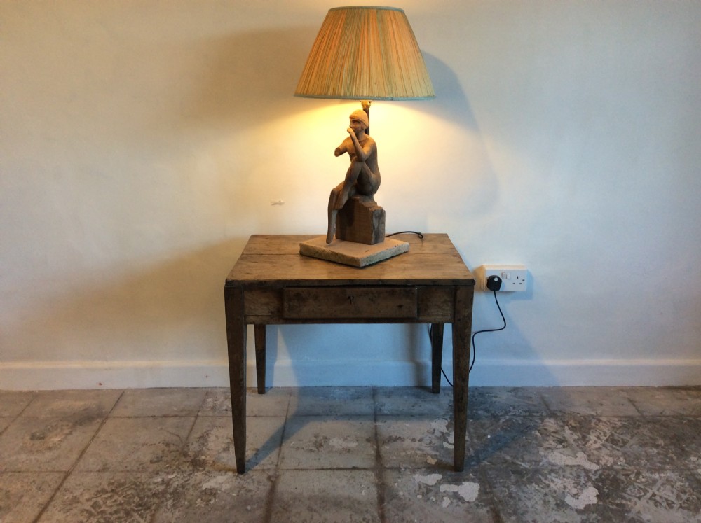 A rustic French lamp table View II