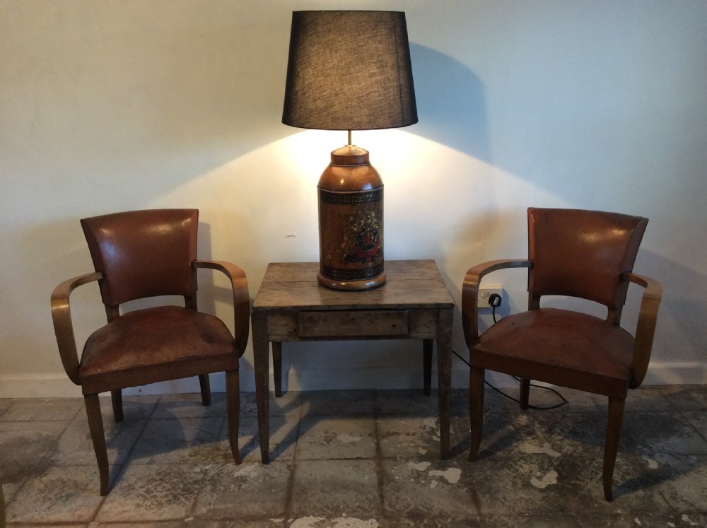A rustic French lamp table View III