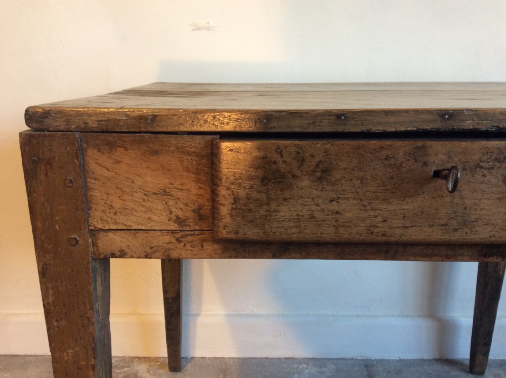 A rustic French lamp table View IV
