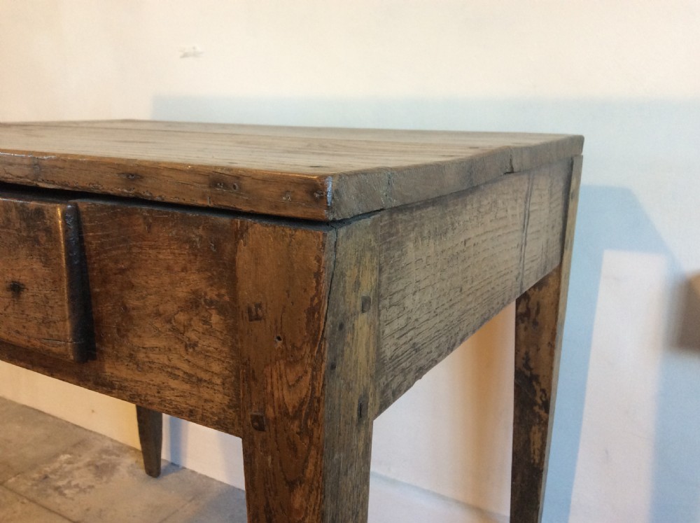 A rustic French lamp table View VII