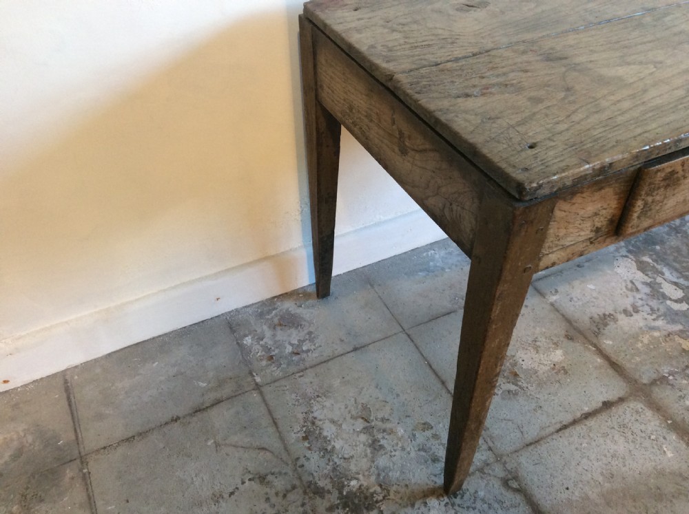 A rustic French lamp table View XI