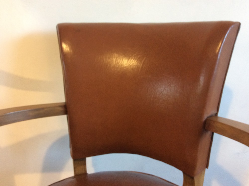 A French leather covered desk chair View III