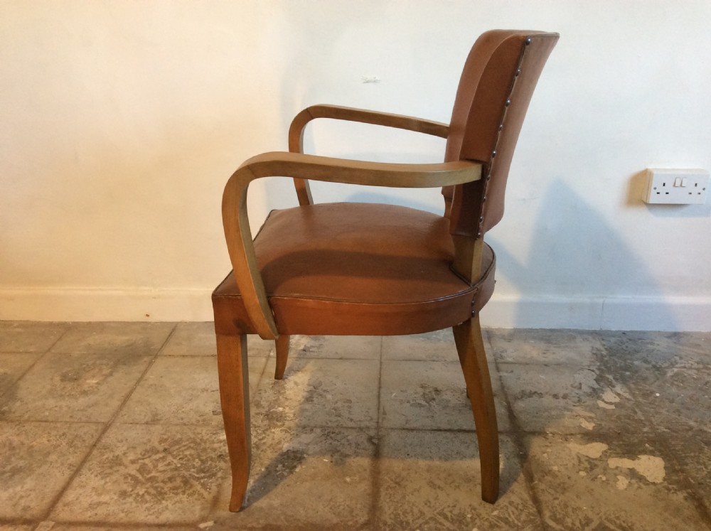 A French leather covered desk chair View V