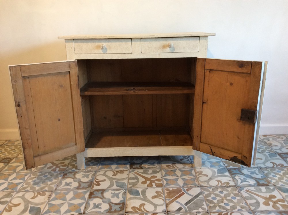 A French painted buffet cupboard View II
