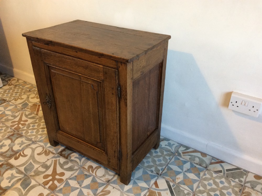 An 18thC low oak cupboard  View VII