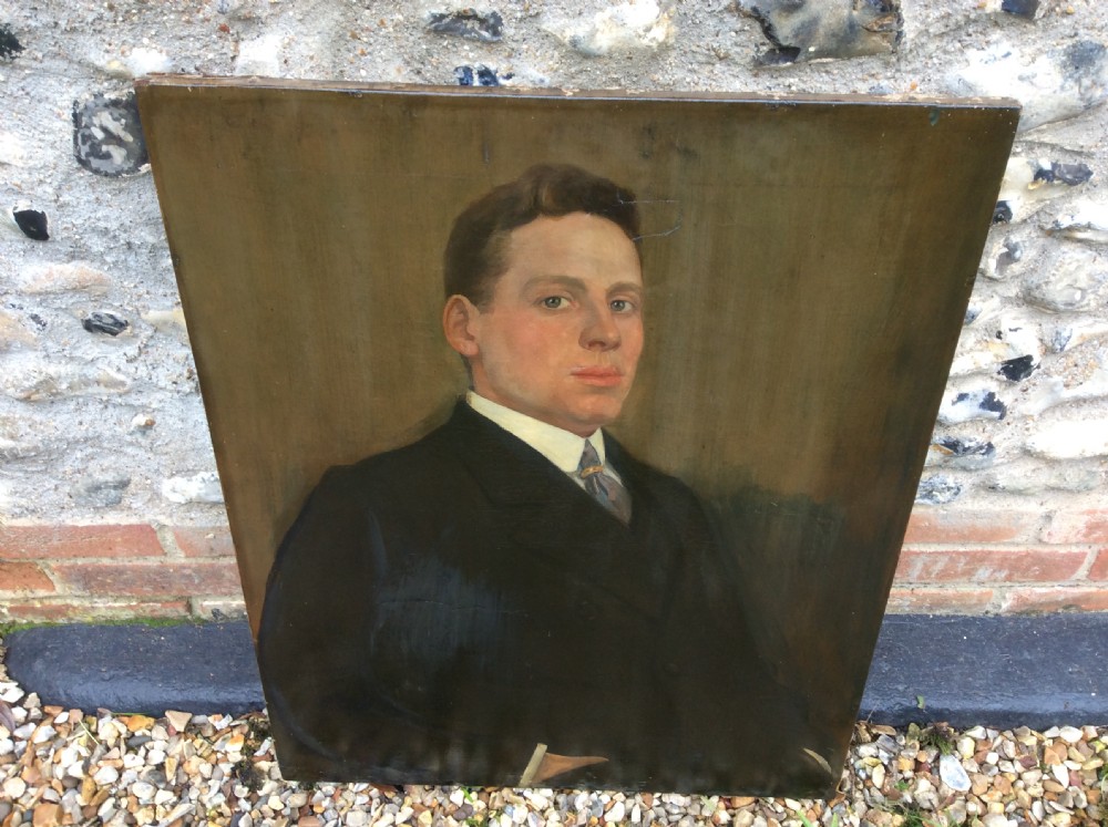 A decorative Edwardian portrait