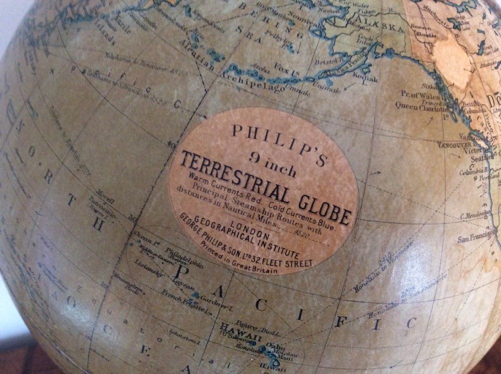 A Philips 9'' terrestrial globe View II