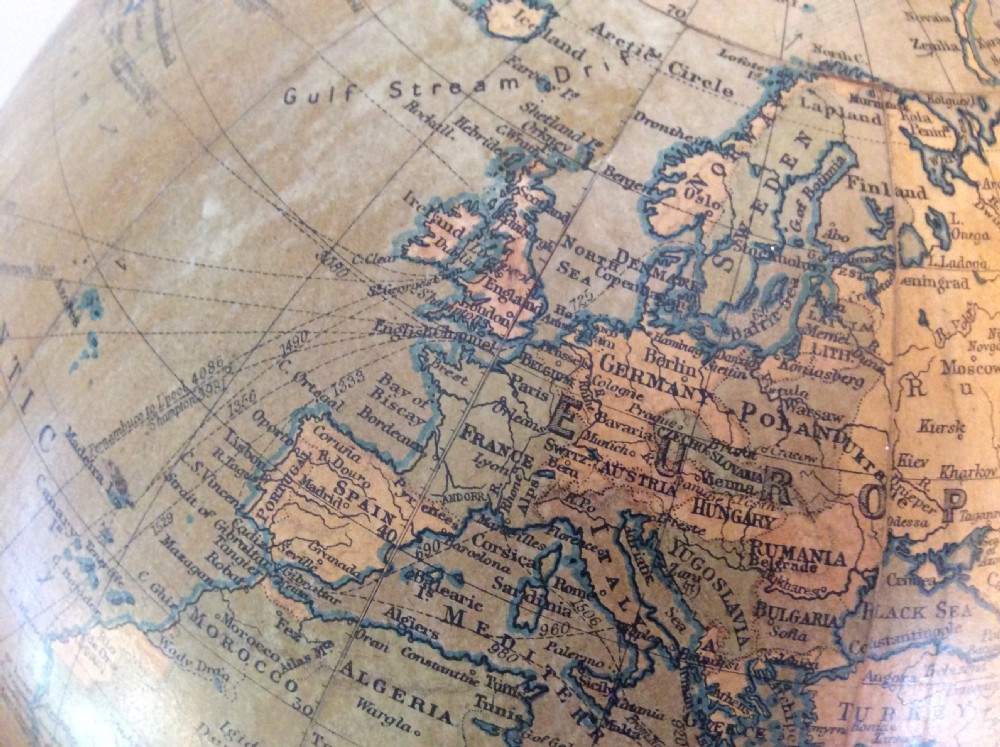 A Philips 9'' terrestrial globe View IV