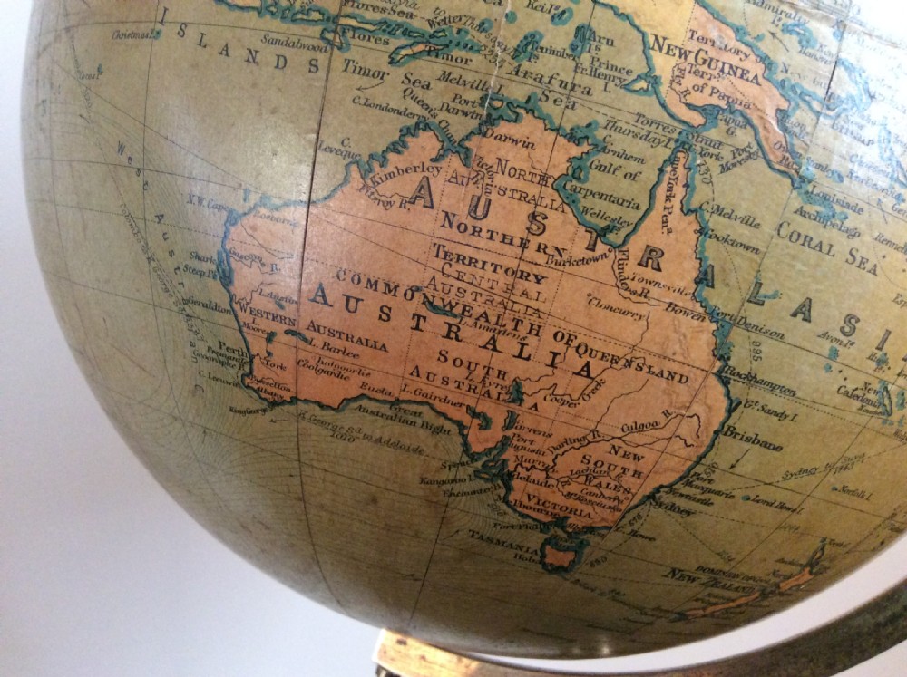 A Philips 9'' terrestrial globe View VI
