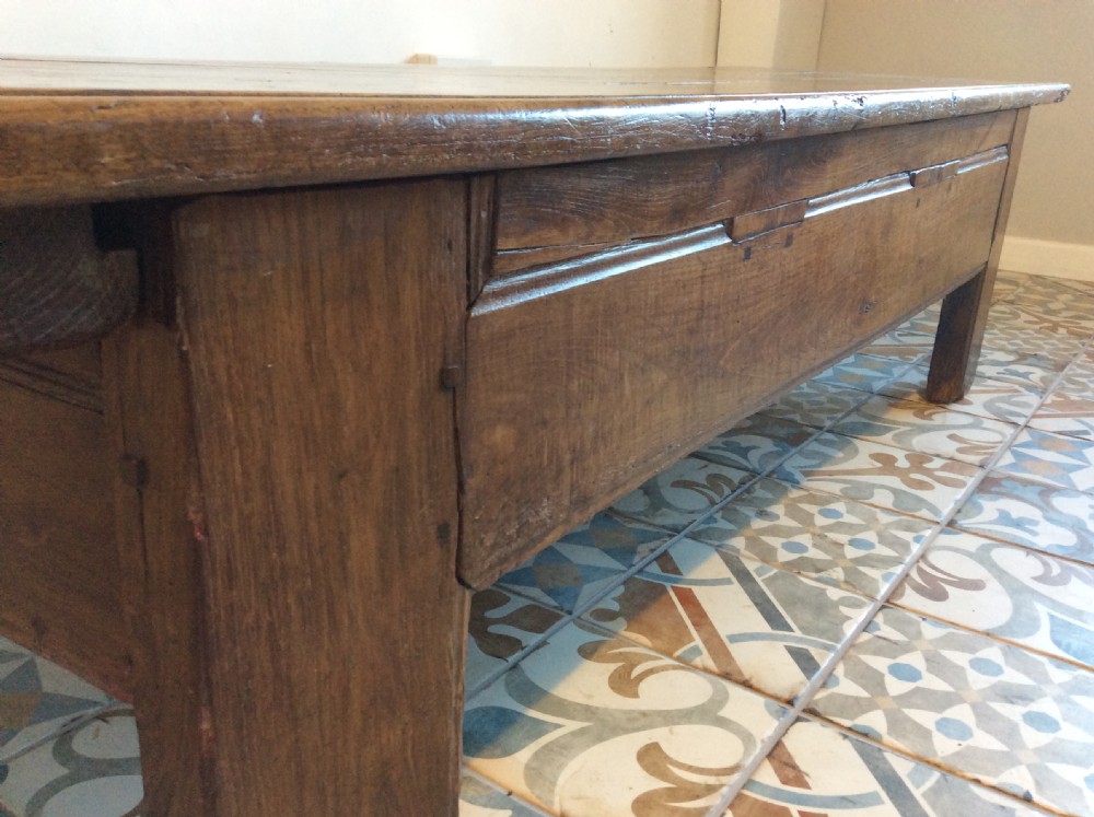 A large French farmhouse coffee table View XII