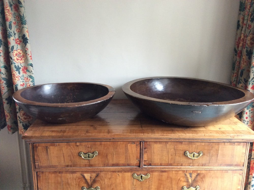 Two large dairy bowls