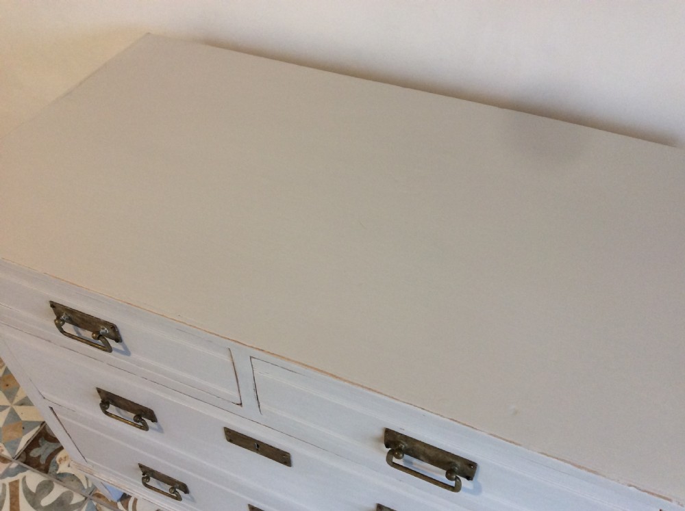 A continental painted pine chest of drawers View III