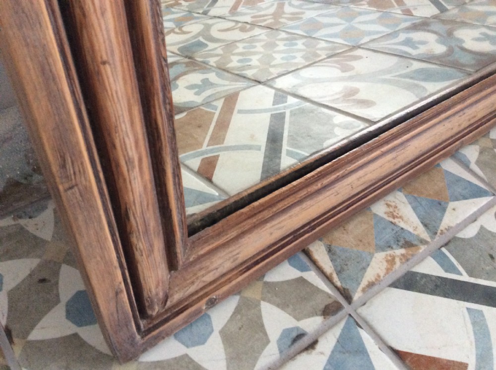 A late 19thC French pine framed mirror View III