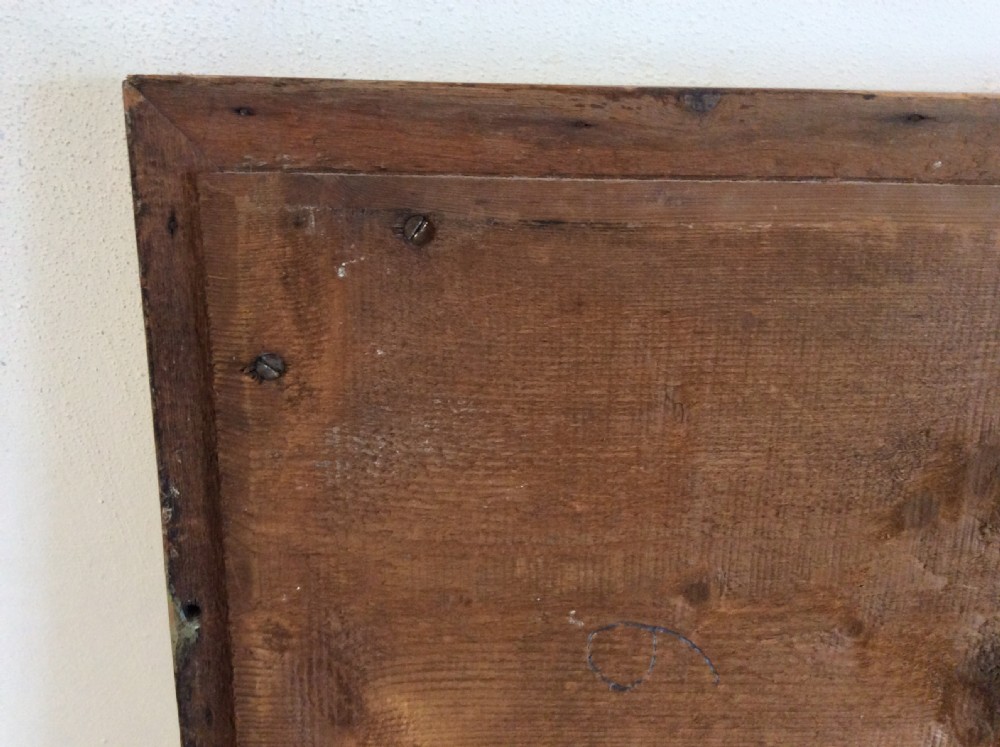 A late 19thC French pine framed mirror View V