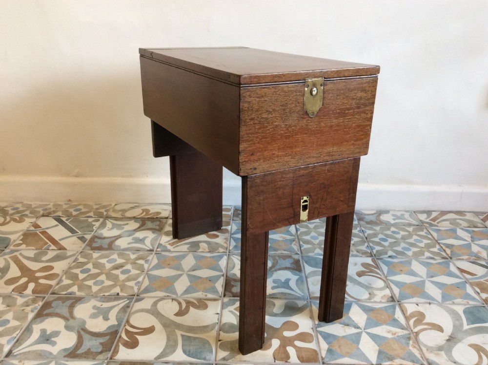 A Campaign bedside table