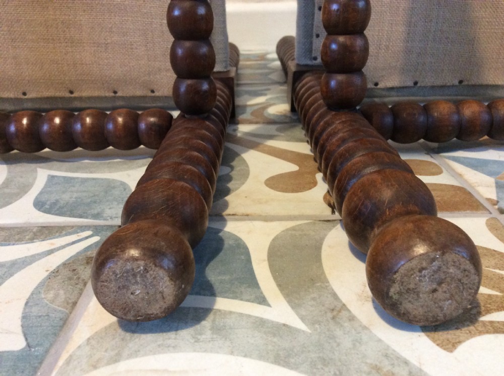 A pair of liberty style bobbin corner chairs View IX