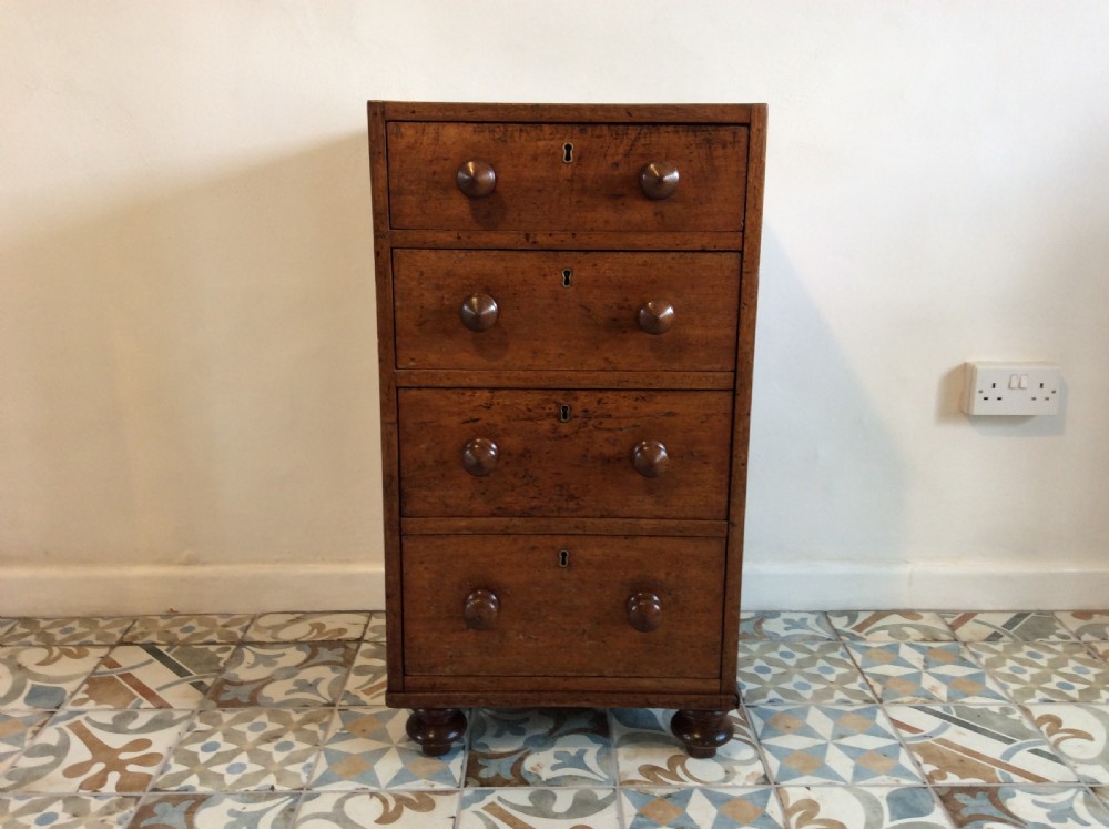 A 19thC four drawer pedestal chest
