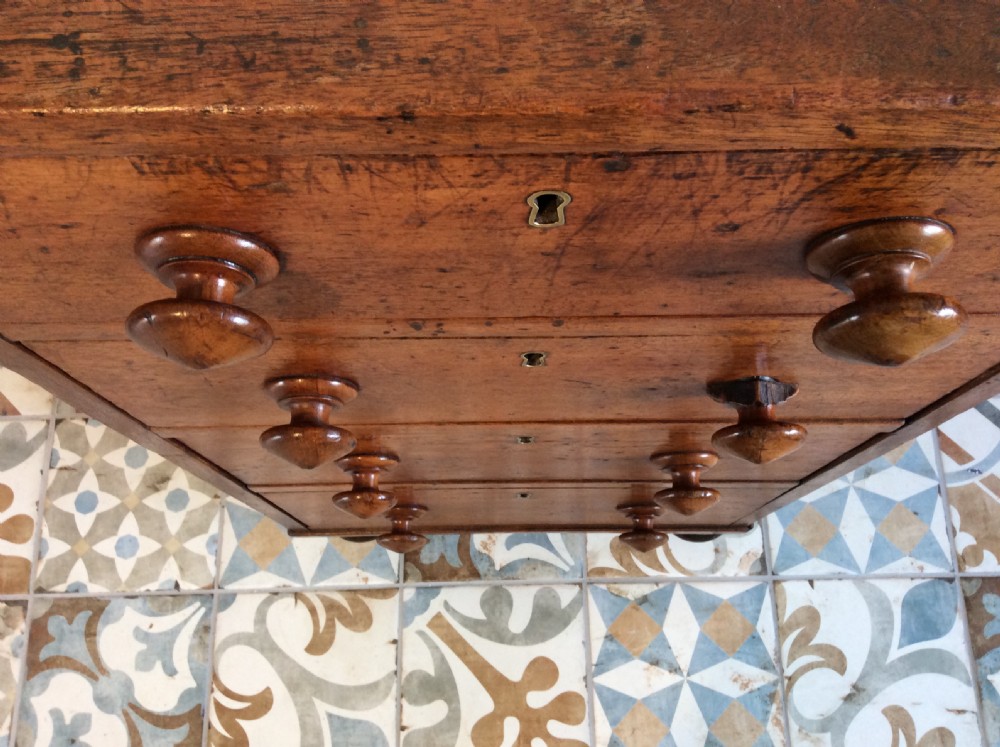 A 19thC four drawer pedestal chest View VII