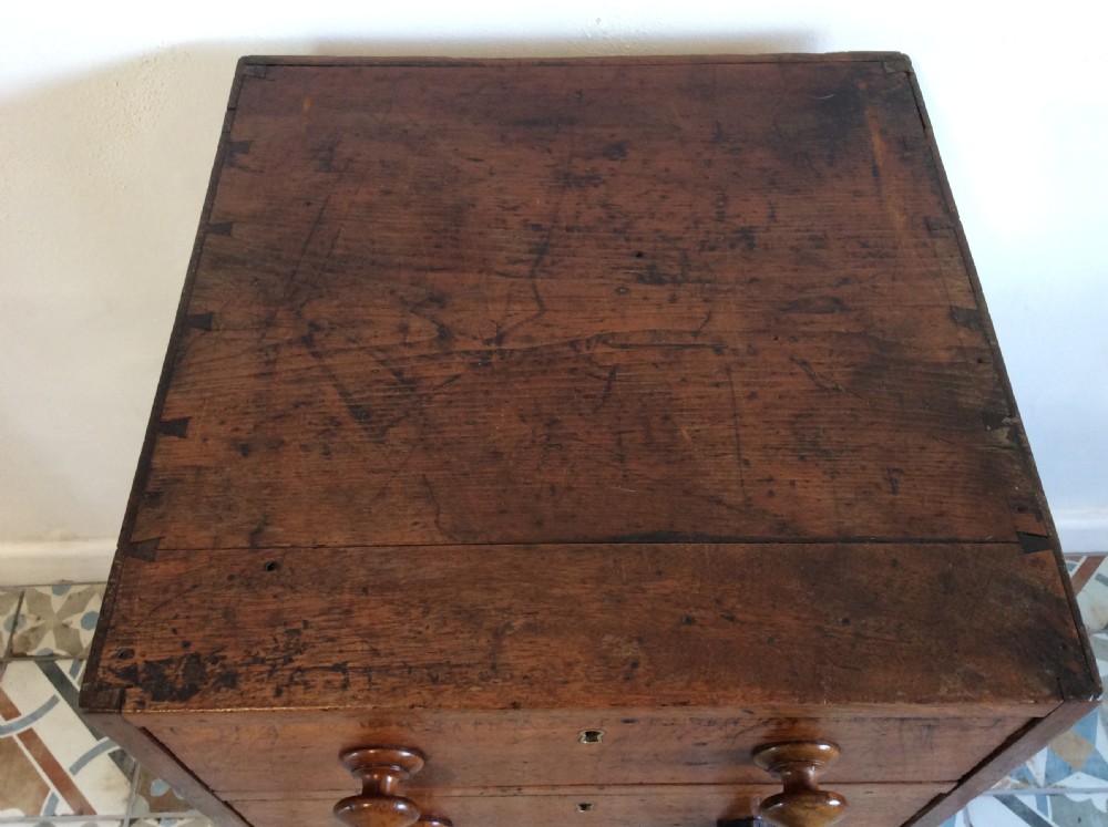 A 19thC four drawer pedestal chest View VIII