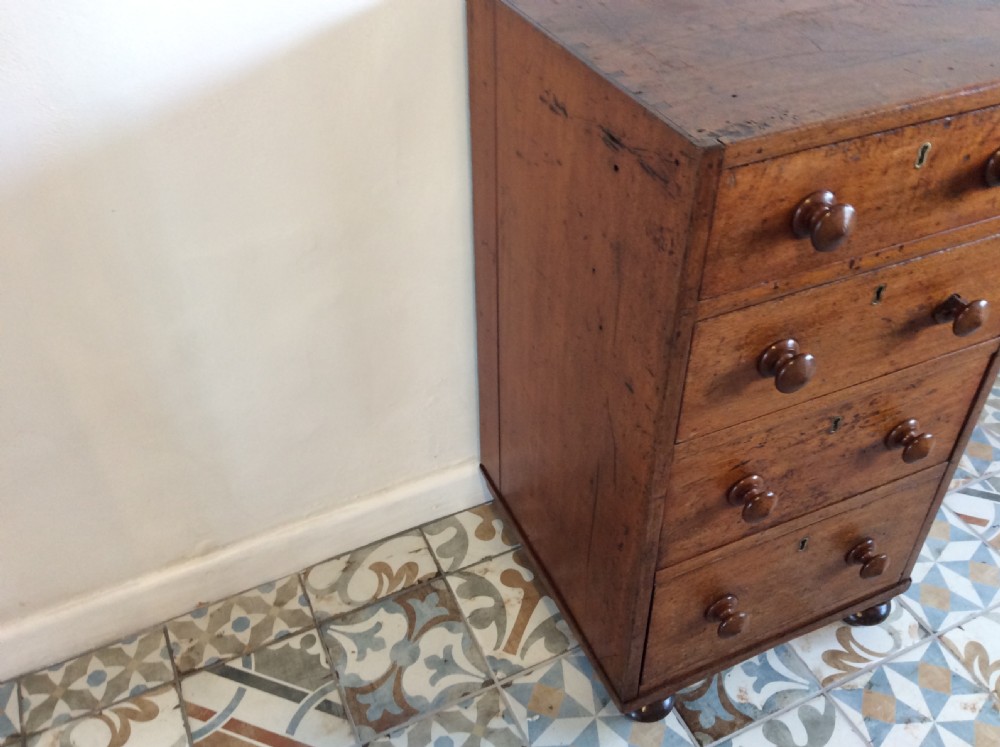 A 19thC four drawer pedestal chest View X