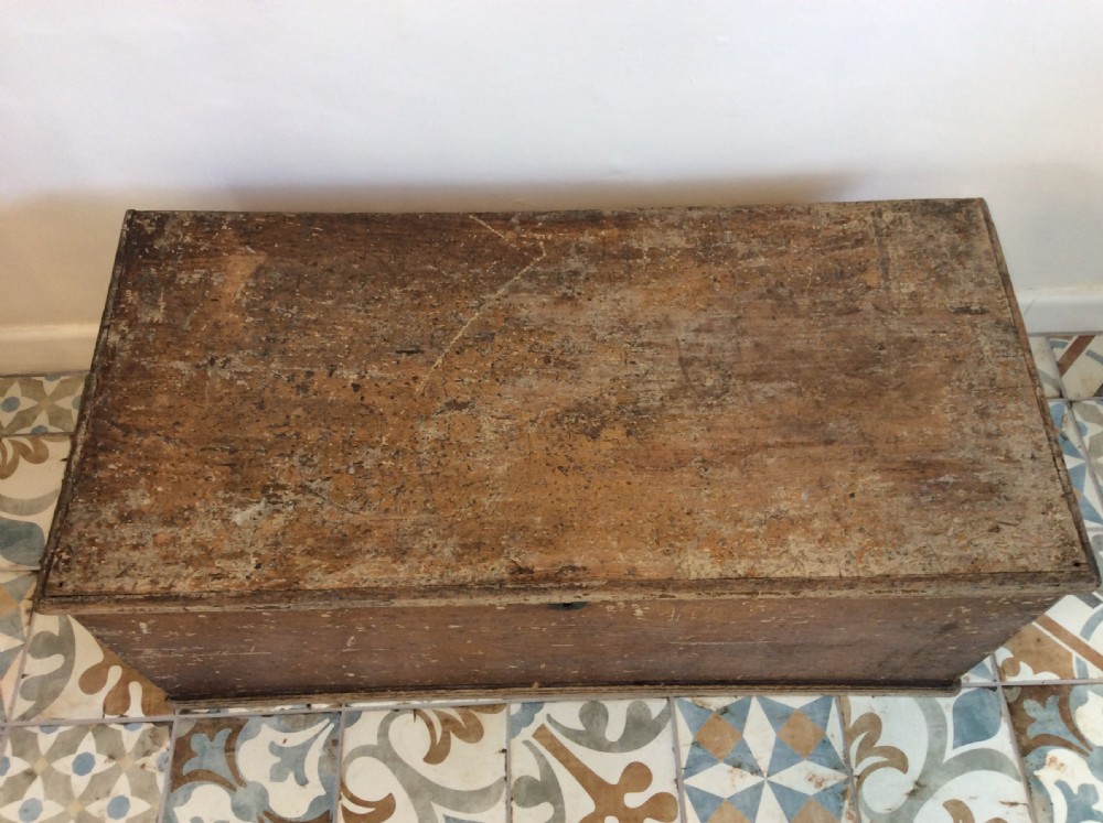 A Georgian painted elm trunk View VII