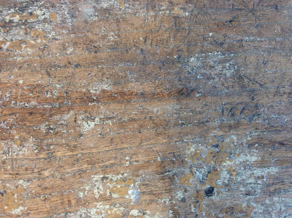 A Georgian painted elm trunk View XII