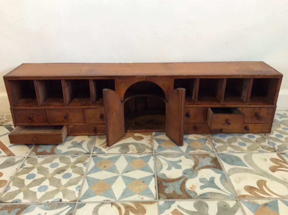 An 18thc nest of pigeon holes and drawers View II