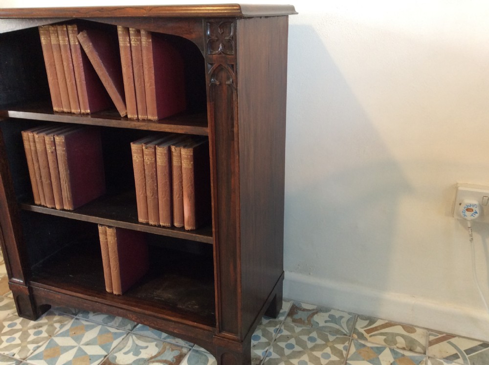 A 19thC gothic open bookcase View VI