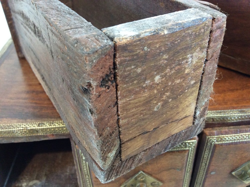 A North Indian bank of spice drawers View XI