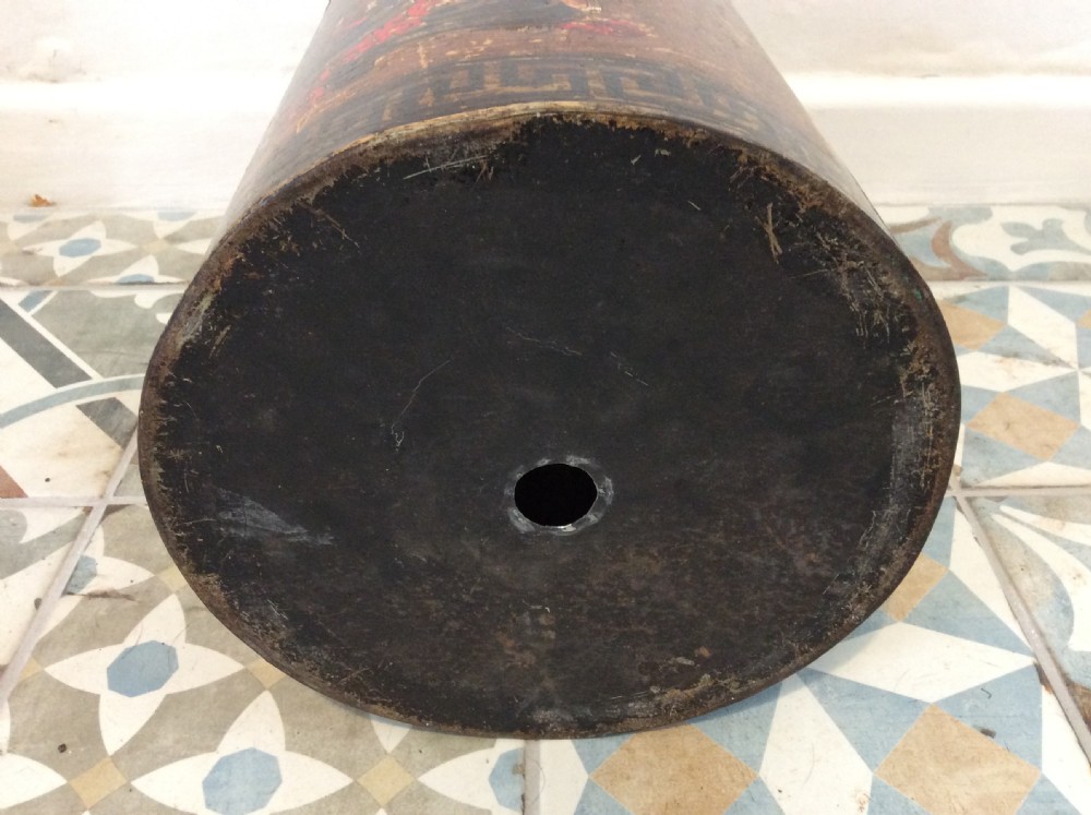 A large19thC crested toleware tea canister View IV