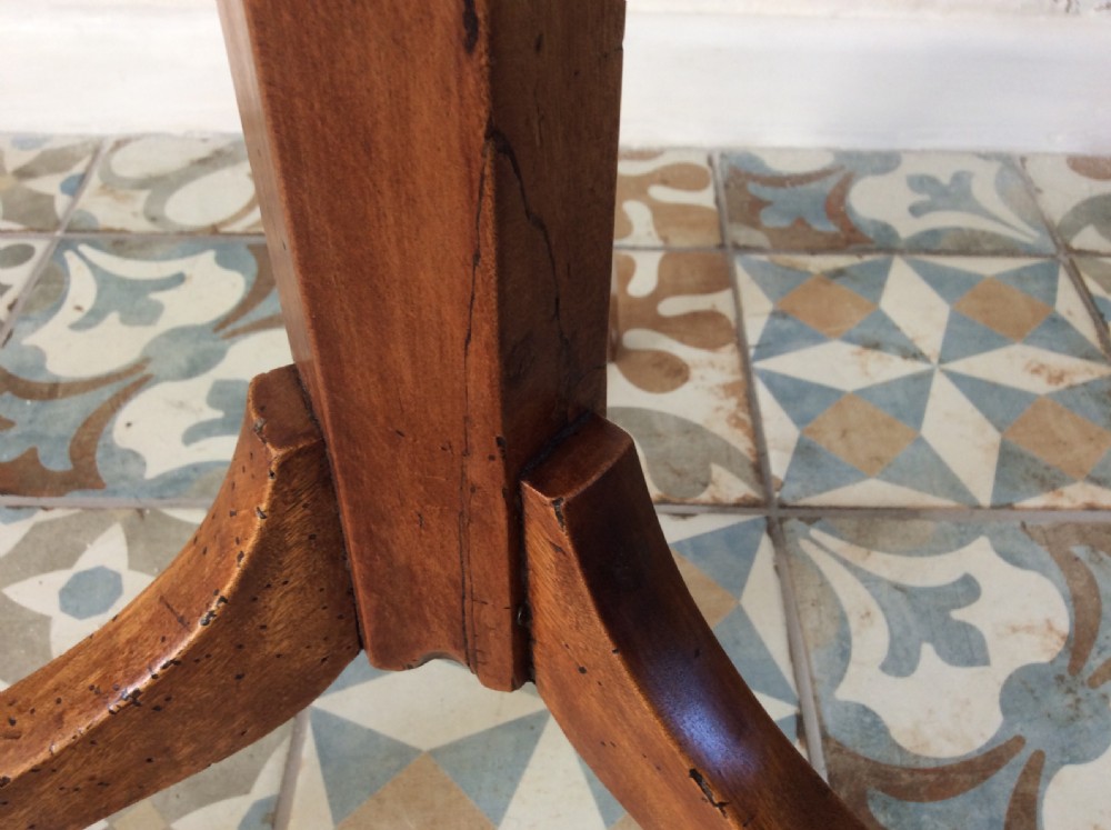 A 19thC French tripod wine table View V