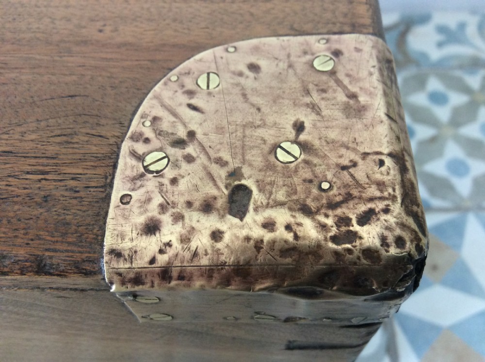 A camphor wood military campaign trunk View V