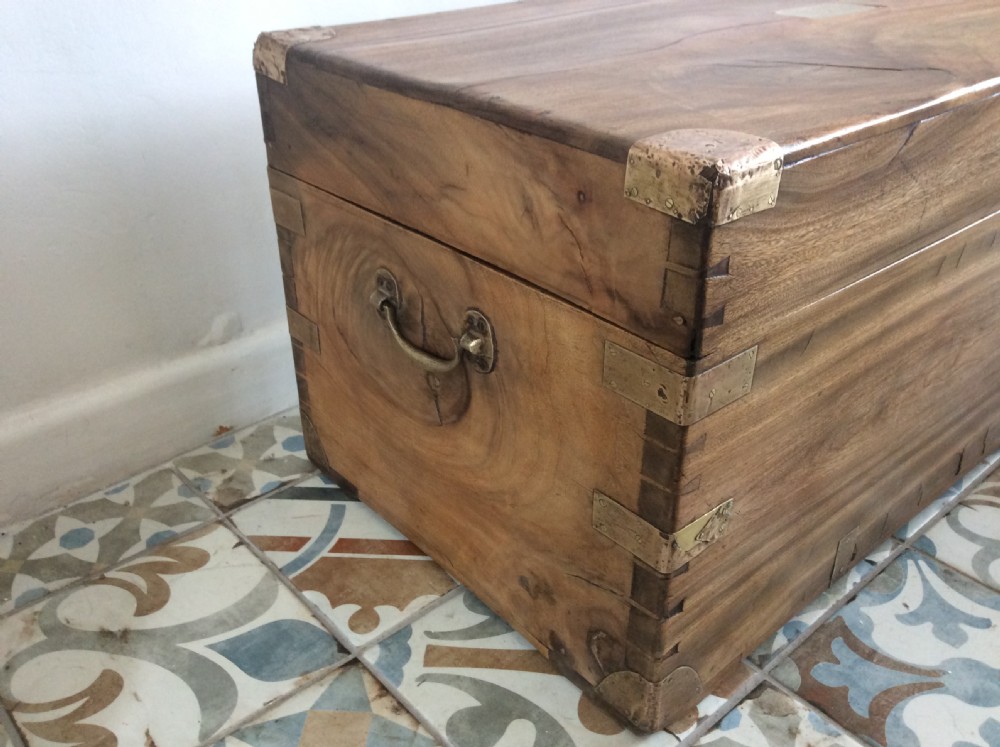A camphor wood military campaign trunk View VII