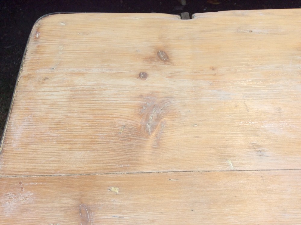 An original early 20thC trestle table View XIII