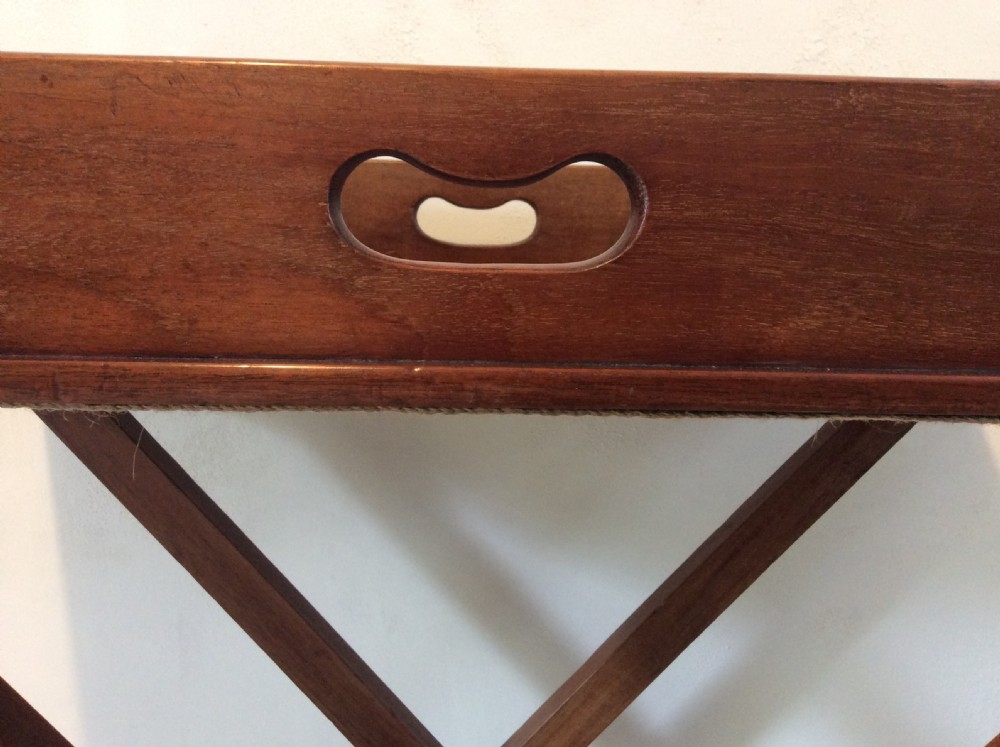 A 19thC mahogany butlers tray View III