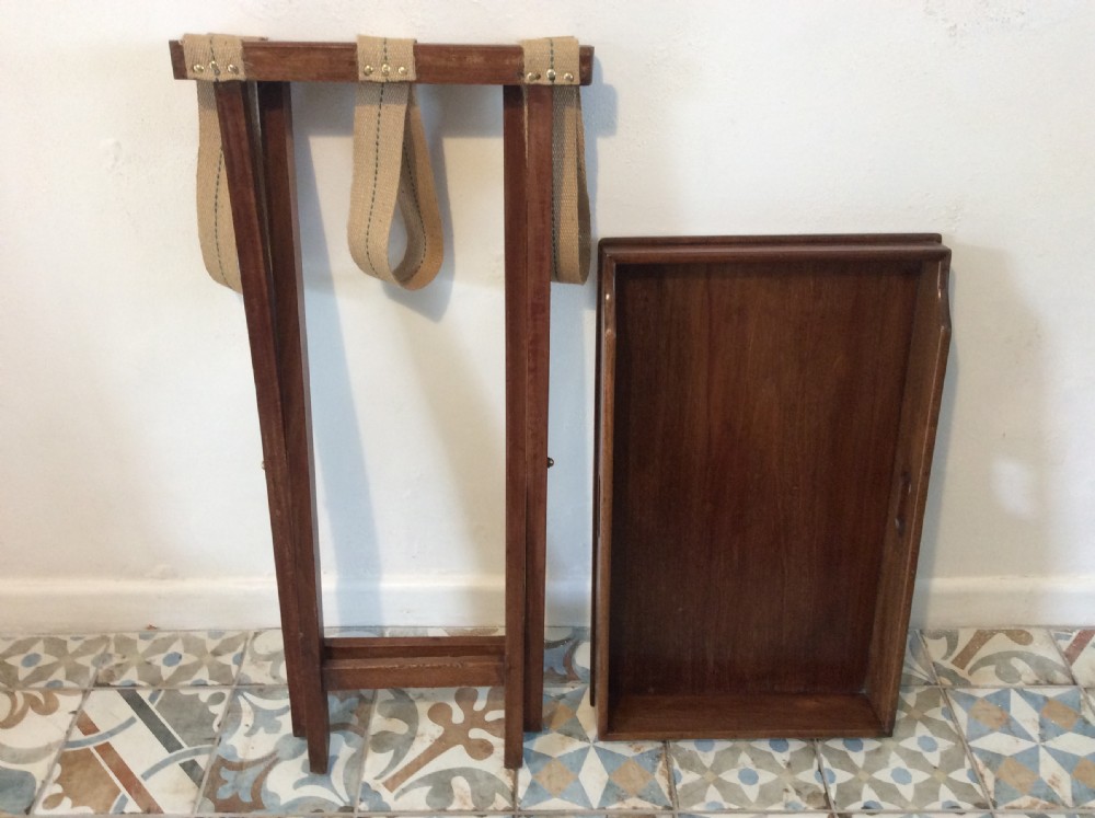 A 19thC mahogany butlers tray View X