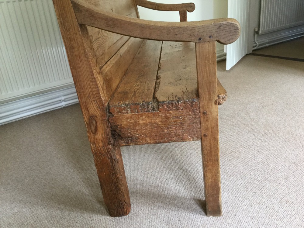 A rustic French hall bench View IV