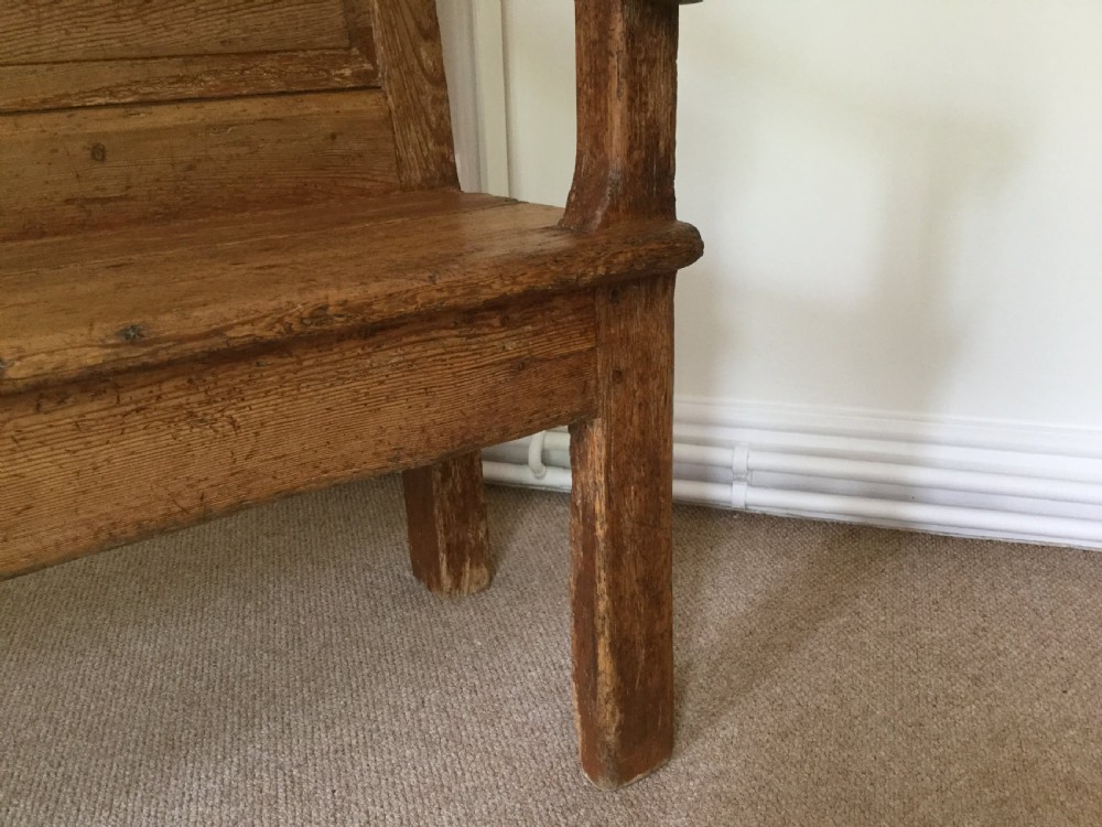 A rustic French hall bench View V