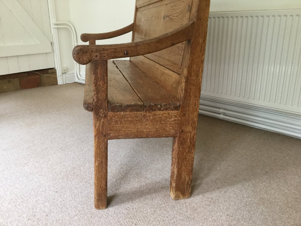 A rustic French hall bench View VIII