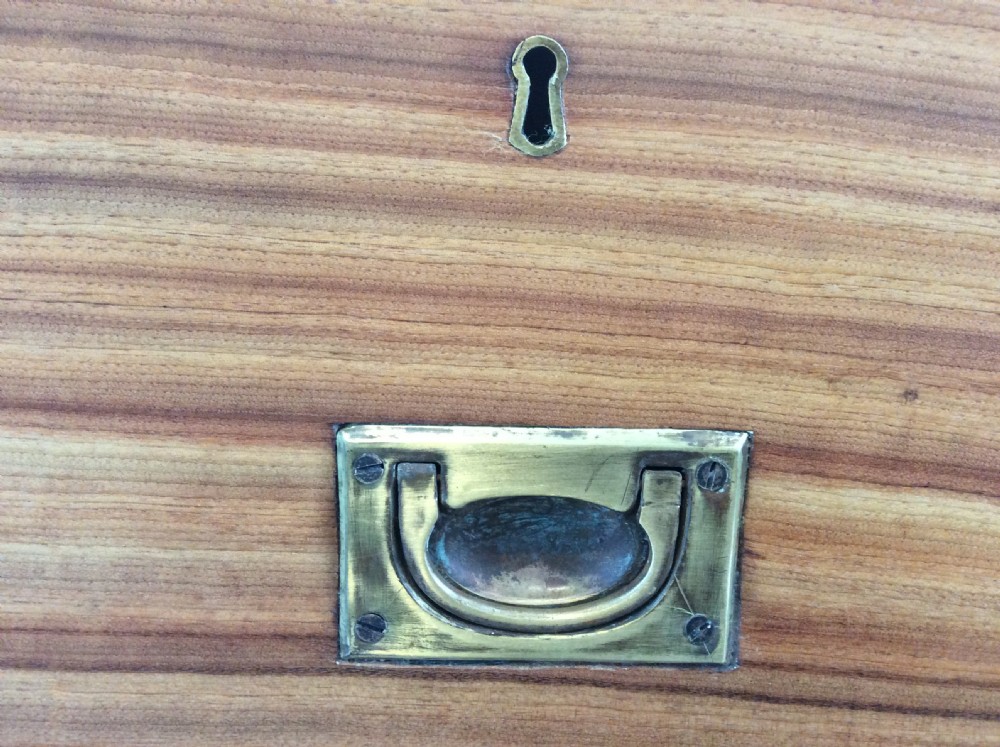 A 19thC camphor wood campaign chest View V