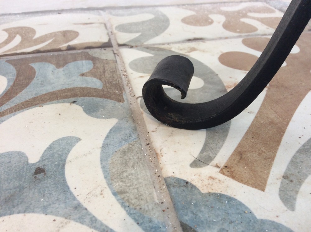 A circa 1920's wrought iron adjustable floor lamp View VI
